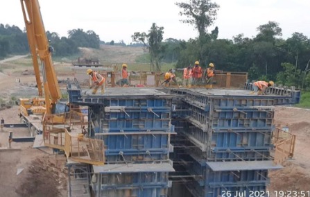 ECRL Section 3 Bridge 040 & 041 Works Terengganu