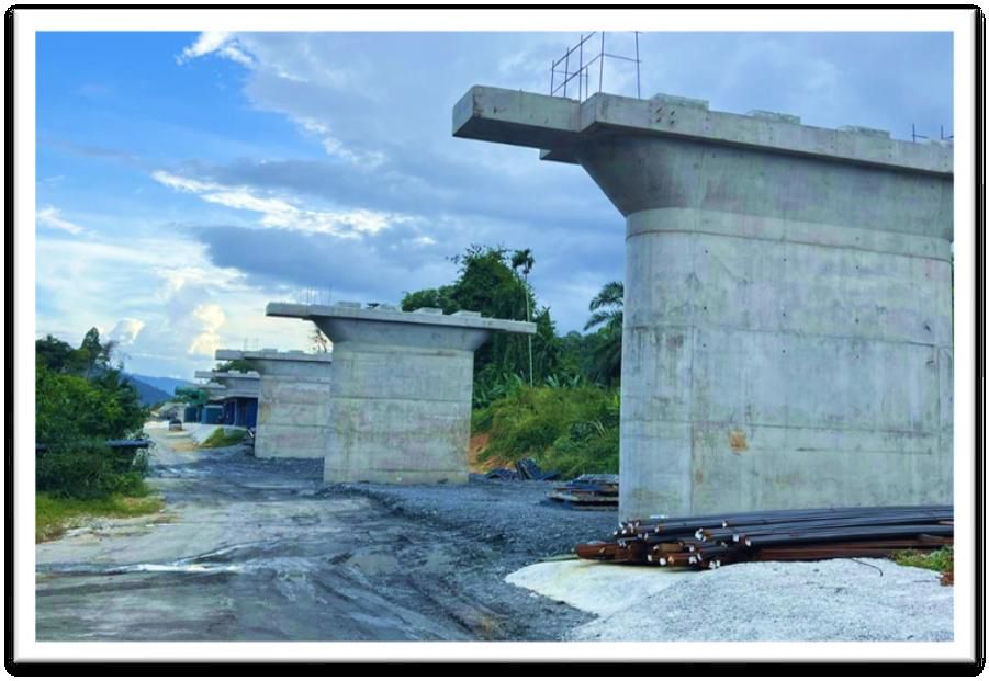 ECRL Bridge Structure Works Section 7, Bentong, Pahang